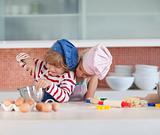 Children having fun in the Kitchen 