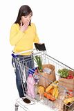woman with shopping cart