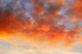 Orange Clouds at Sunset