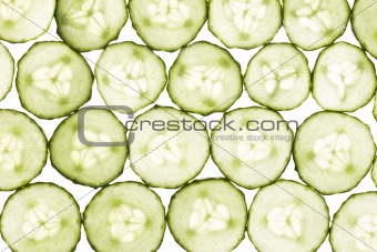 Pattern of cucumber slices
