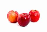 Three Red Gala Apples