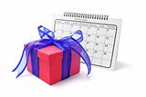 Gift Box and Calendar