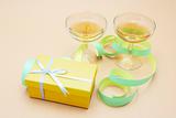 Wine Glasses and Gift Box