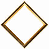 Diamond shaped antique picture frame