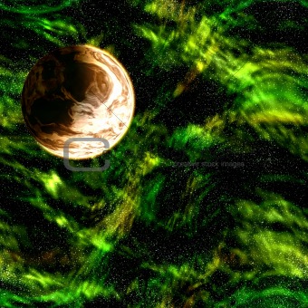 Planet in space