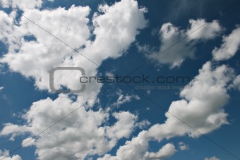 sky with white couds