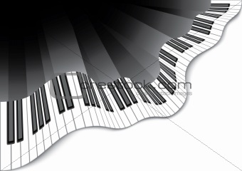 Abstract piano keyboard