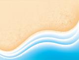 Sea sand and waves. Vacation concept background