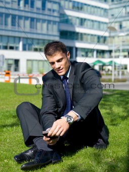 Outdoor Businessman