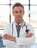Serious and Confident doctor
