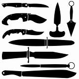 Knife and bladed weapon set
