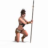 Sexy female fantasy Barbarian