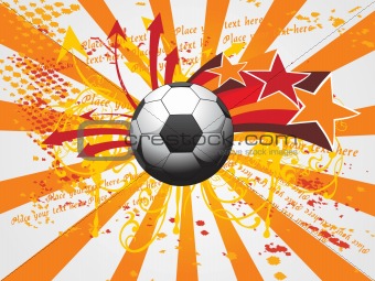 artistic grunge background with soccer