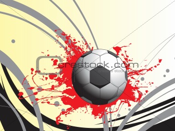 red grunge with football