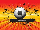abstract football background, vector illustration