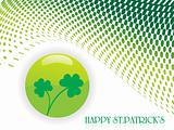 accent dots background with shamrock 17 march