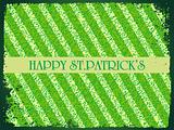 St. Patrick's day grunge lines background 17 march