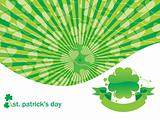 clover rays background text vector 17 march