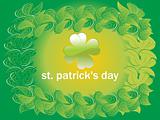 st. patrick's day leaves pattern background 17 march