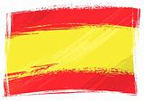 Grunge Spain flag