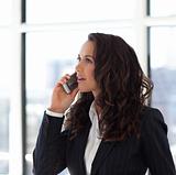 Female Businesswoman talking on a cellphone