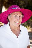 Senior Lady in Sun Hat