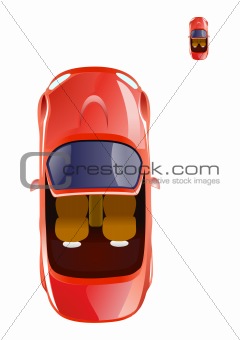 Cabriolet car icon