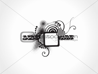 text field elements on flourishes background, vector wallpaper
