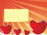 valentines shining heart, banner25