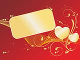 valentines shining heart, banner30