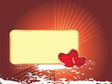 valentines shining heart, banner34
