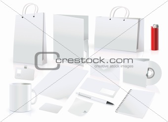 vector set of design elements for corporate identity