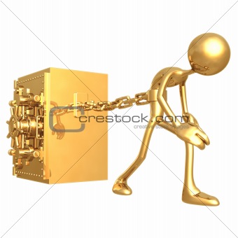 Chained to Bank Vault