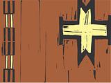 Native American Patterning Cross