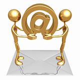 Gold Guy Email Concept
