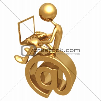 Gold Guy Email Concept