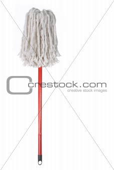 Large Mop Upside Down Isolated on White