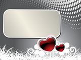 valentines shining heart, banner45