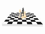 vector chess board and figures, set24