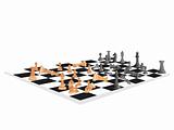 vector chess board and figures, set26