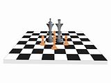 vector chess board and figures, set28