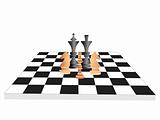 vector chess board and figures, set50