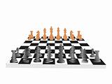 vector chess board and figures, set60