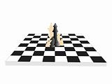 vector chess board and figures, set61