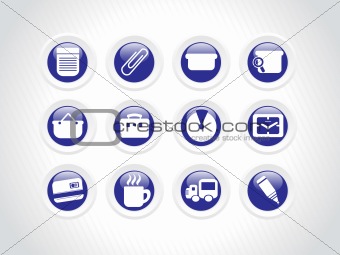 vector web 2.0 style shiny icons, rounded series set 1