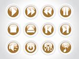 vector web 2.0 style shiny icons, rounded series set 11
