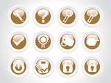 vector web 2.0 style shiny icons, rounded series set 3