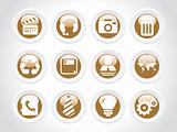 vector web 2.0 style shiny icons, rounded series set 4
