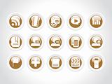 vector web 2.0 style shiny icons, rounded series set 9