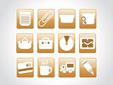vector web 2.0 style shiny icons, squire series set 1